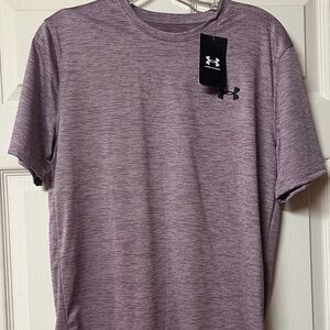 Under Armour Men's Heathered Purple Performance Short-Sleeve Tee